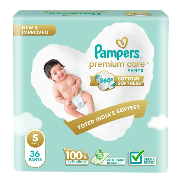Pampers Premium Care Small Diaper Pants 36 N