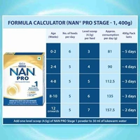 Nan Pro Stage 1 Baby Formula Powder Upto 6 Months, 400 g