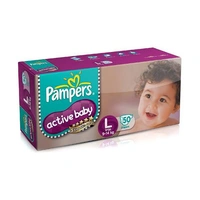 Pampers Active Baby Large Diapers 50 N