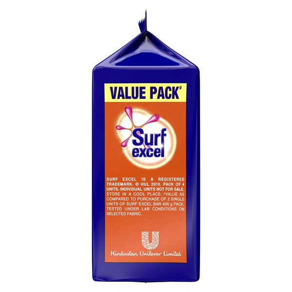 Surf Excel Detergent Bar 4 N (200 g Each)