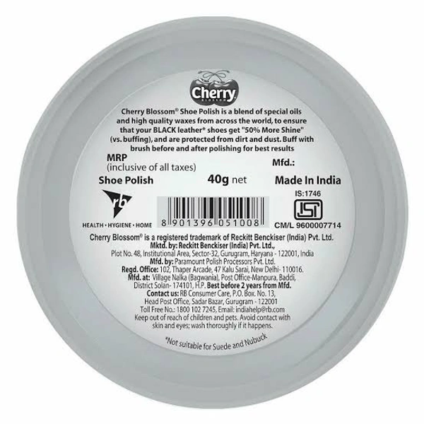 Cherry Black Shoe Polish 40 g