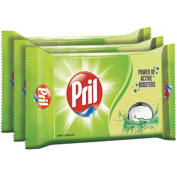 Pril Lime Dishwash Bar 3 N (360 g Each)