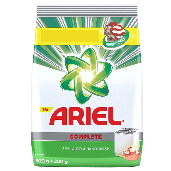 Ariel Detergent Powder Complete, 500g+ 200g