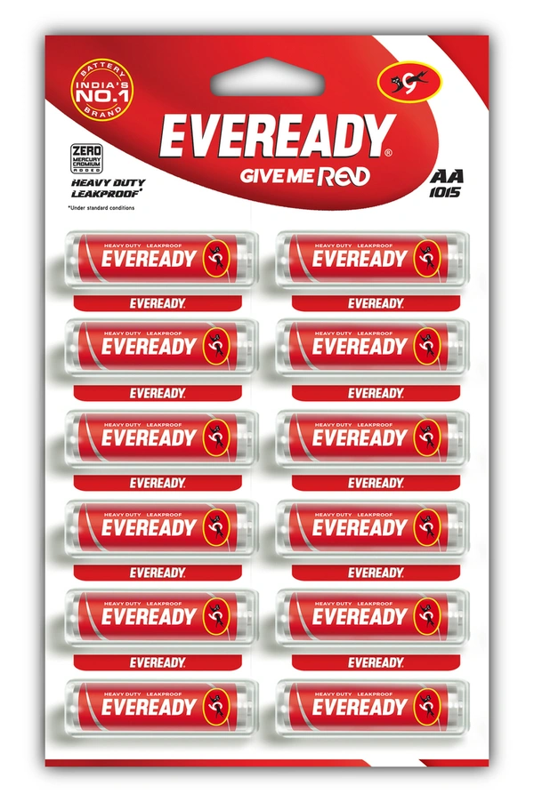 Eveready Red 1015 AA Cell 12 N