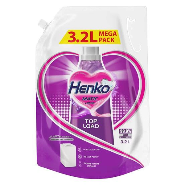 Henko Matic Top Load Liquid Detergent Refill Pouch 3.2 L