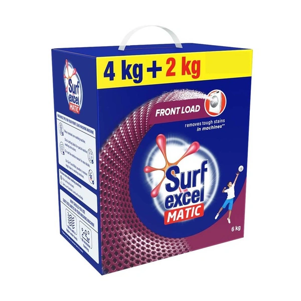 Surf Excel Matic Front Load Detergent Powder (4 + 2) kg