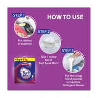 Surf Excel Matic Front Load Detergent Powder (4 + 2) kg