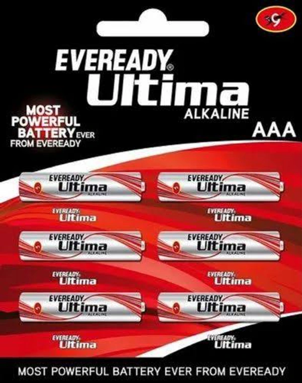 Eveready AAA Cell Battery Ultima 2112, 6 N