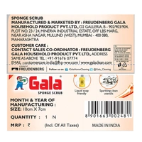 Gala 10 Cm X 7 Cm Sponge Scrub 1 N