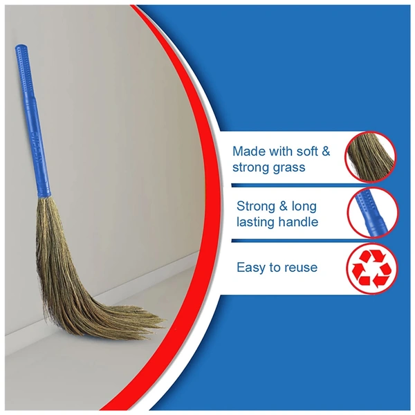 Cello Kleeno Eco Swachh grass Assorted Broom 1 N