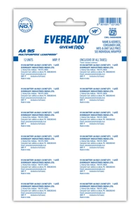 Eveready Blue 915 AA Cell 12 N