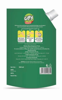 Giffy Greenlime & Active Salt Dishwash Gel 900 ml + 900 ml