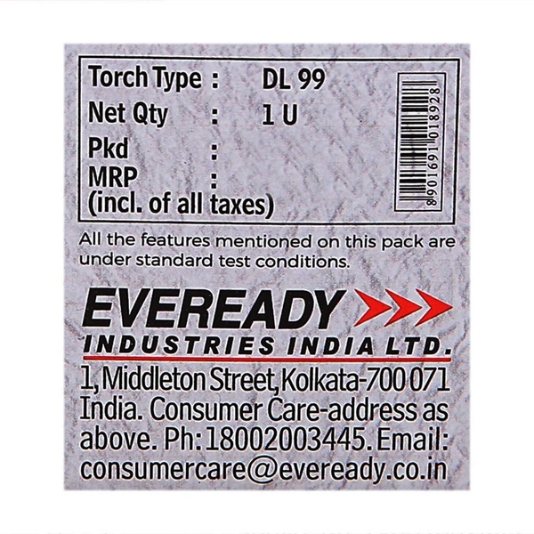 Eveready Flashlight Model DL 99, 3 W, 1 N