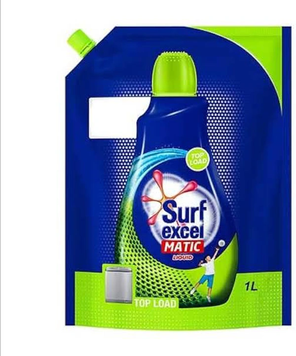 Surf Excel Matic Top Load Liquid Detergent Pouch, 1 L