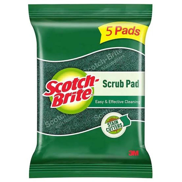 Scotch Brite Scrub Pad Size 7.5 Cm X 10 Cm 5 N
