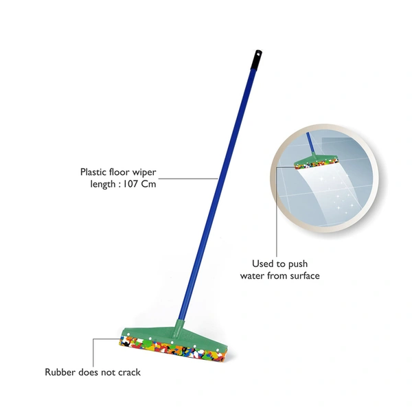 Gala Floor Wiper 40 Cm Wide Base & 106 Cm Long Plastic Coated Rod, 1 N