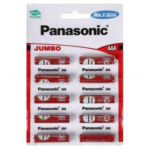 Panasonic Jumbo AAA Cell Batteries 10 N