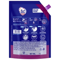 Surf Excel Matic Front Load Liquid Detergent Pouch, 1 L