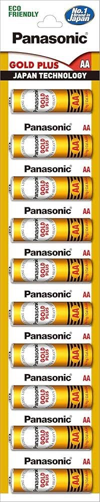 Panasonic Gold Plus AA Cell Batteries 10 N