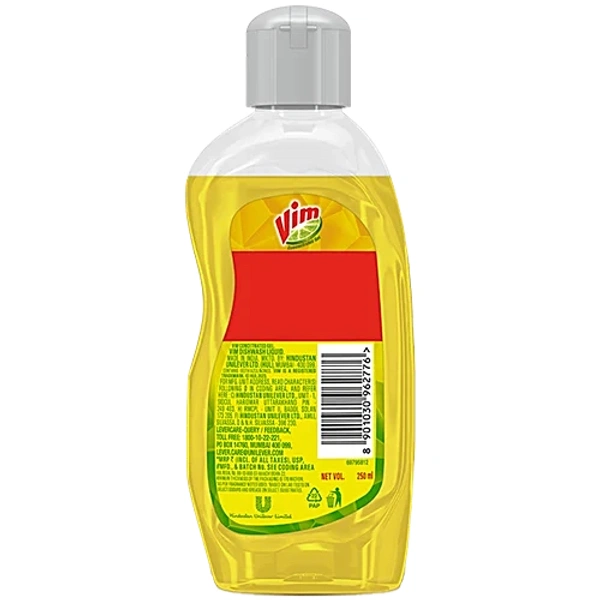Vim Liquid Dishwash Gel Bottle 250 ml