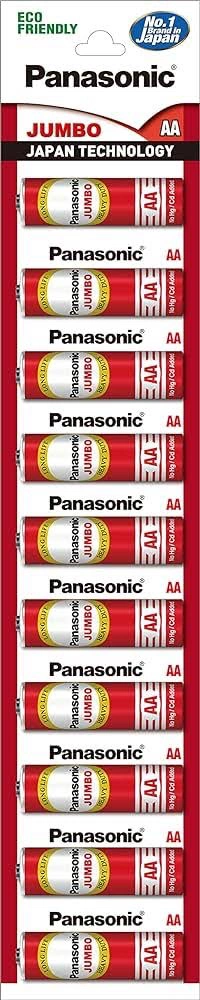Panasonic Jumbo AA Cell Batteries 10 N