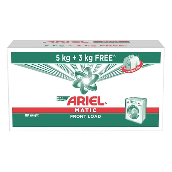 Ariel Matic Front Load Detergent Powder 5kg + 3kg