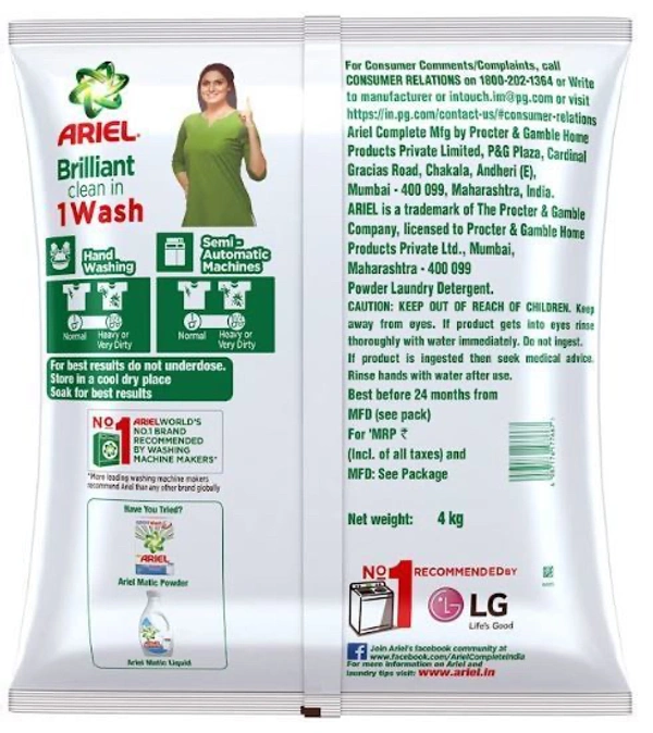 Ariel Complete Detergent Powder 4 kg