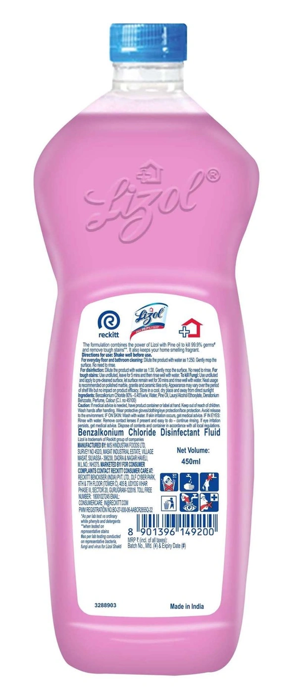 Lizol Shakti Rose Fresh Floor Cleaner 450 ml