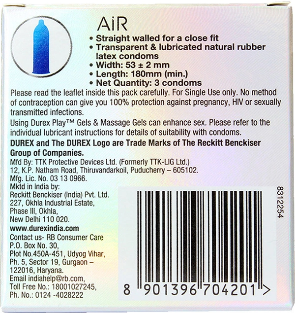 Durex Condom Air Ultra Thin 3u