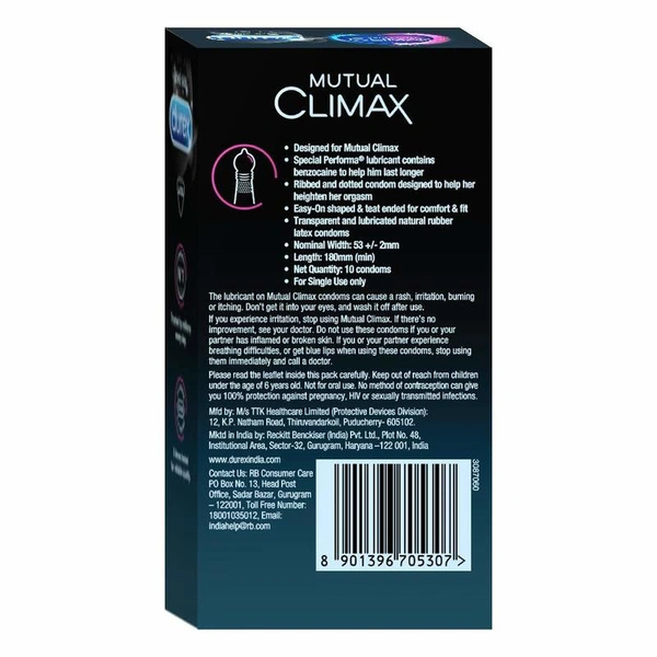 Durex Mutual Climax Condom 10 N