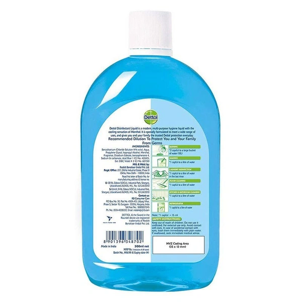 Dettol Menthol Cool Disinfectant 500 ml