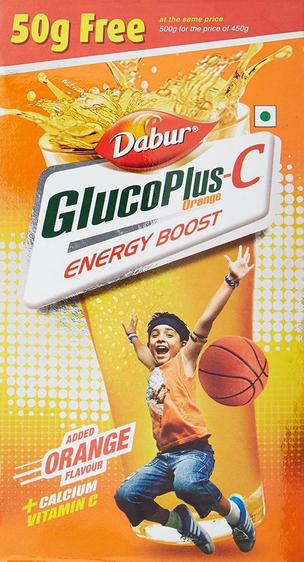 Dabur gluco Plus C Orange, 450 g