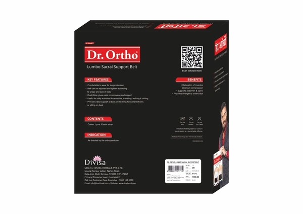 Dr. Ortho Lumbo Sacral Support Belt 1 N