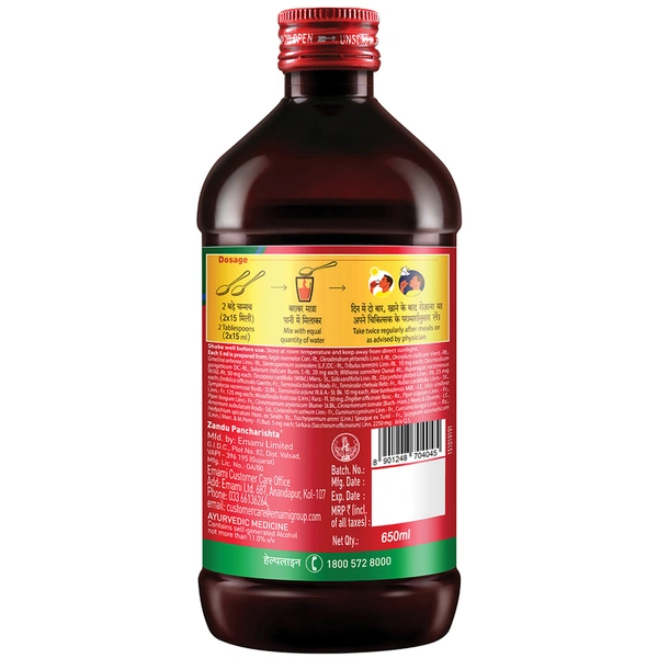 Zandu Pancharishta Ayurvedic Digestive Tonic 650  ml