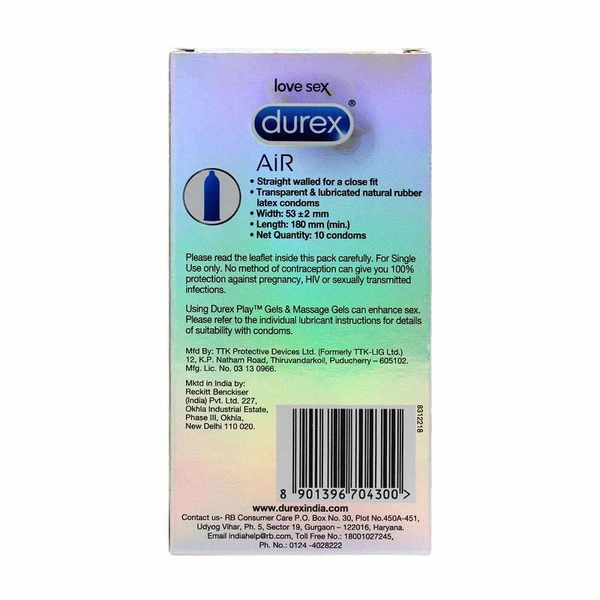 Durex Air Condoms 10 N