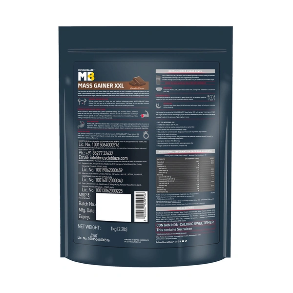 Muscleblaze Choclate XXL Mass gainer Powder 1 kg