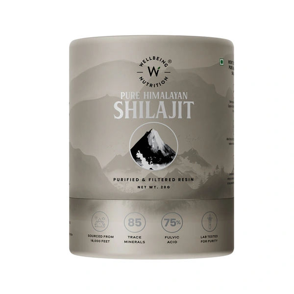 Wellbeing Nutrition Shilajit Silver 20g