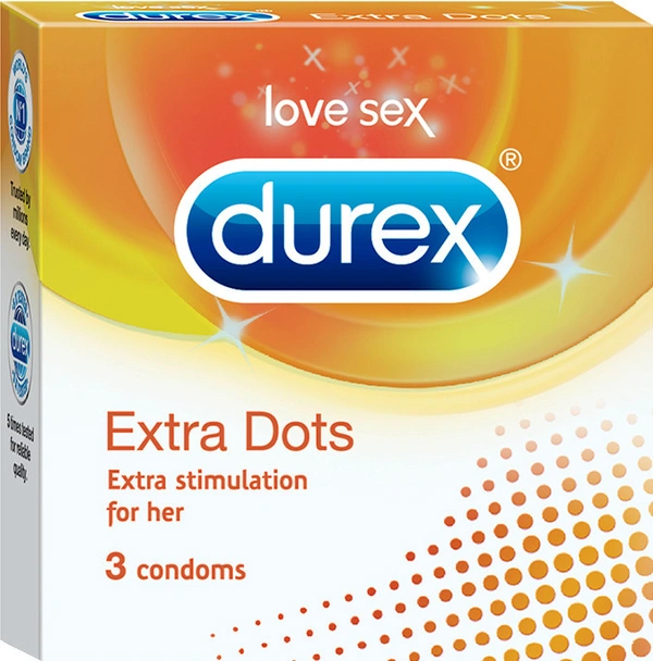 Durex Condom Extra Dots 3 U