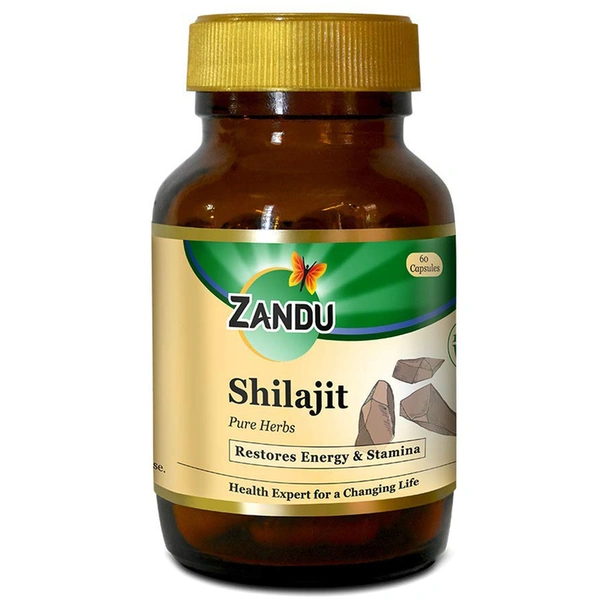 Zandu Shilajit Ayurvedic Veg Capsule 60 N