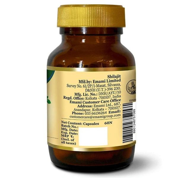 Zandu Shilajit Ayurvedic Veg Capsule 60 N