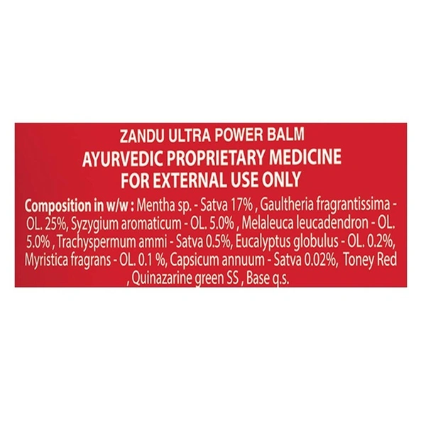 Zandu Ultra Power Balm 25 ml