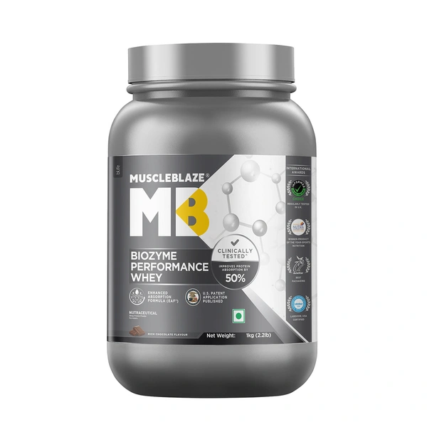 Muscleblaze Biozyme Performance Whey Powder 1 kg