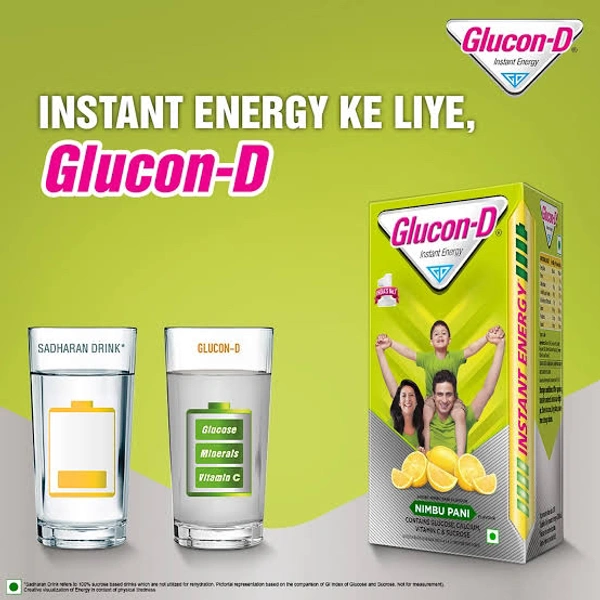 Glucon-D Nimbu Pani Refill, 450 g