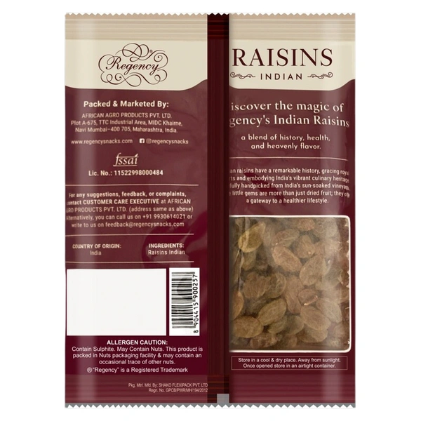 Regency Indian Raisin (Kishmish) 250 g