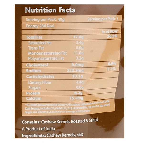 Regency Cashew Roasted & Salted 200 g