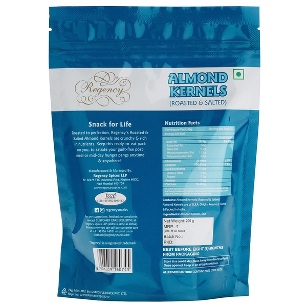 Regency Roasted & Salted Almond 200 g