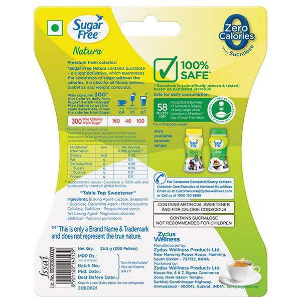 Sugarfree Natura Sucralose Pellets 300N