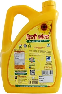 Kirti Gold Refined Sunflower Oil Jar, 5 L