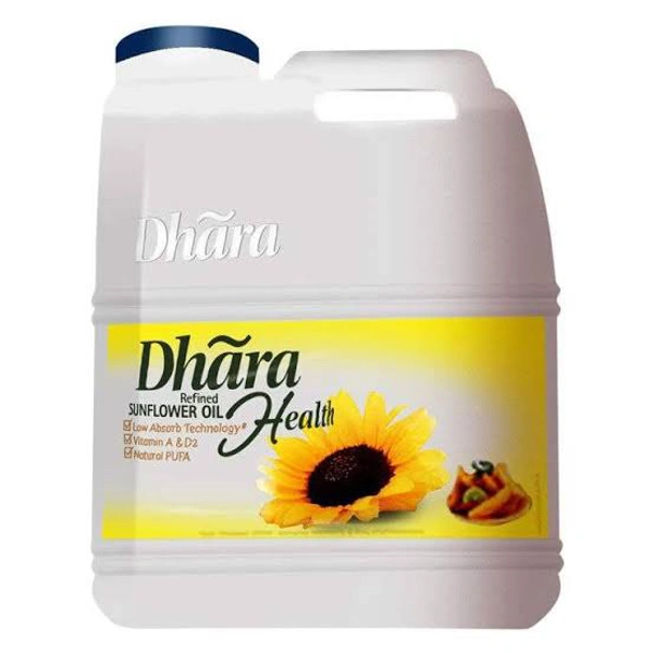 Dhara Sunflower Oil Jar, 15 L