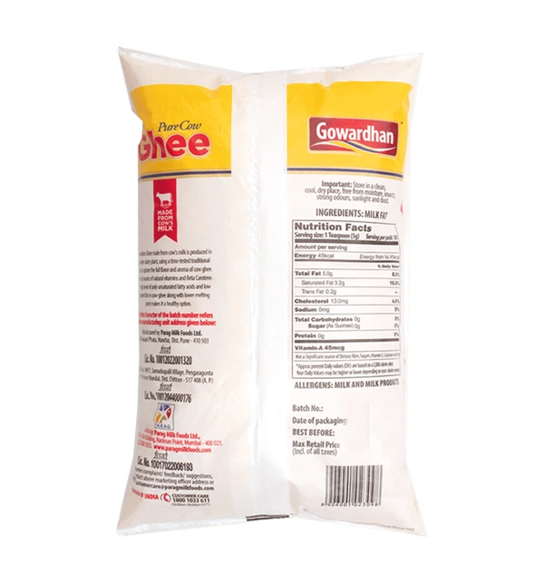 Gowardhan Ghee Pouch 1 L